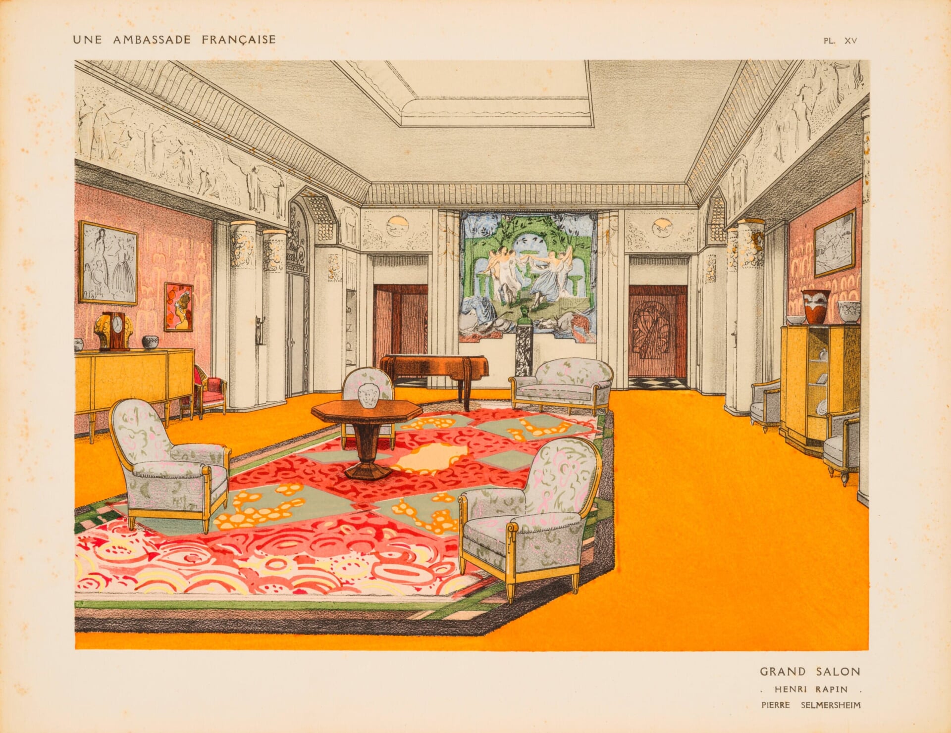 Grand Salon, Une Ambassade française, 1925. Collection of Tokyo Metropolitan Teien Art Museum