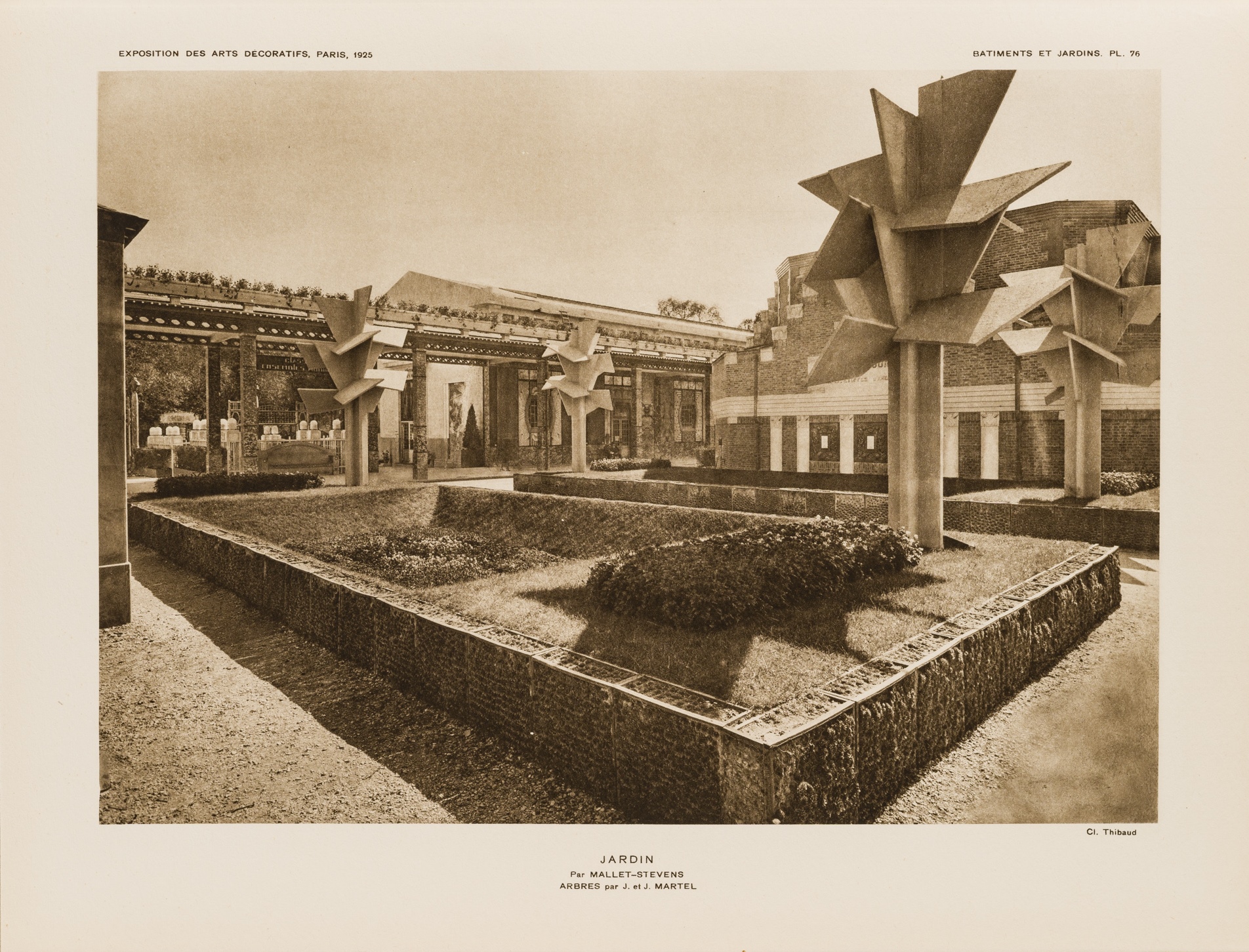 ロベール・マレ=ステヴァンス「庭園」『1925年パリ装飾美術博覧会：建築と庭園』1925年、東京都庭園美術館の写真