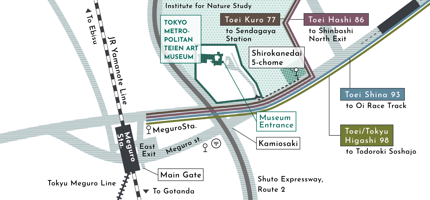 Map from the bus stop