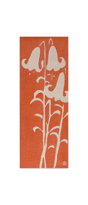 Envelope “Campanula”, Taisho era(1912-1926), Woodblock print, Collection of Yumeji Art Museum