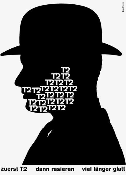 Michael Engelmann, <i>T2</i>, 1963, poster, A5 collection Düsseldorf ©Echo Engelmann