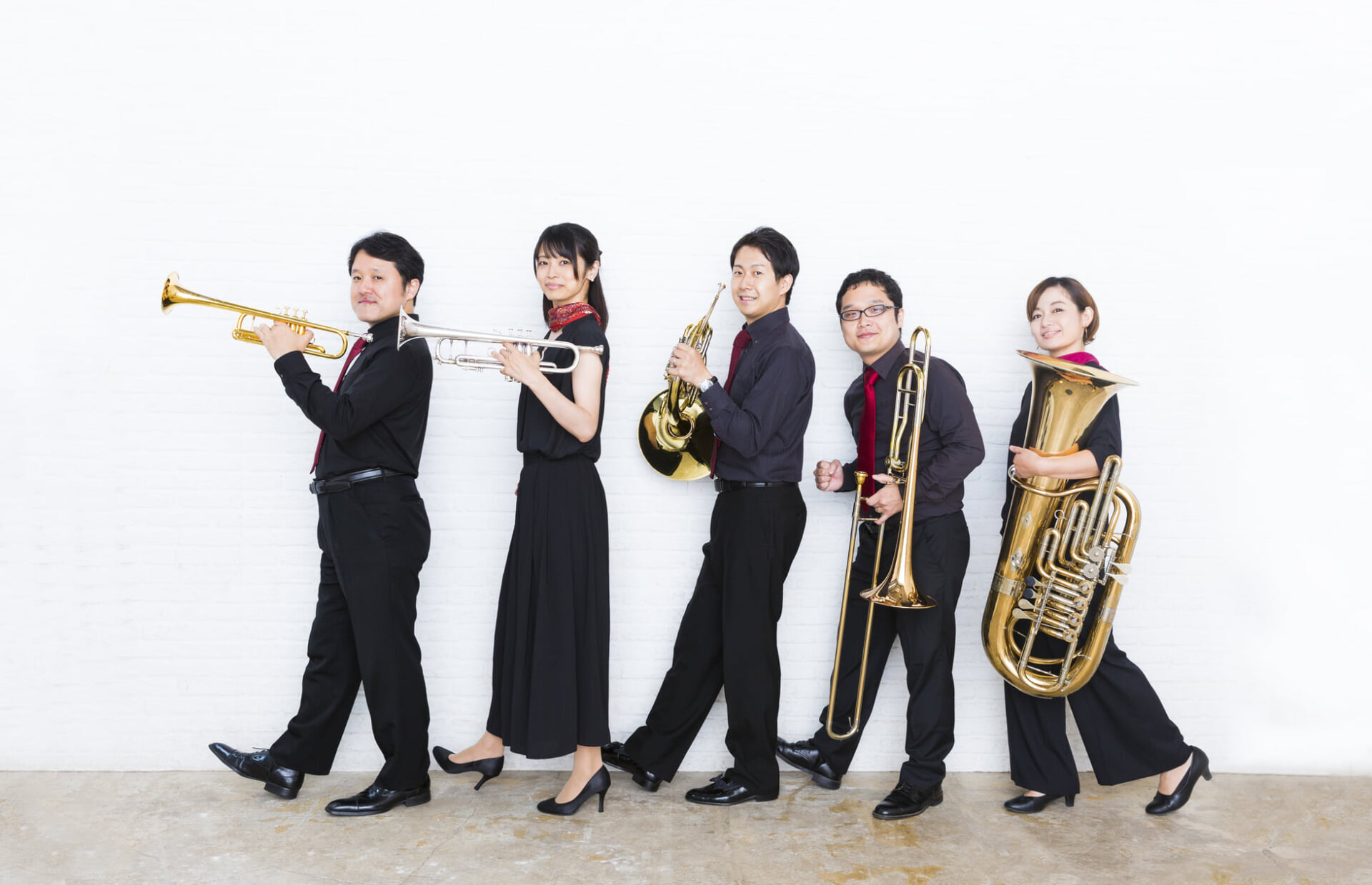 演奏者のTravel Brass Quintet