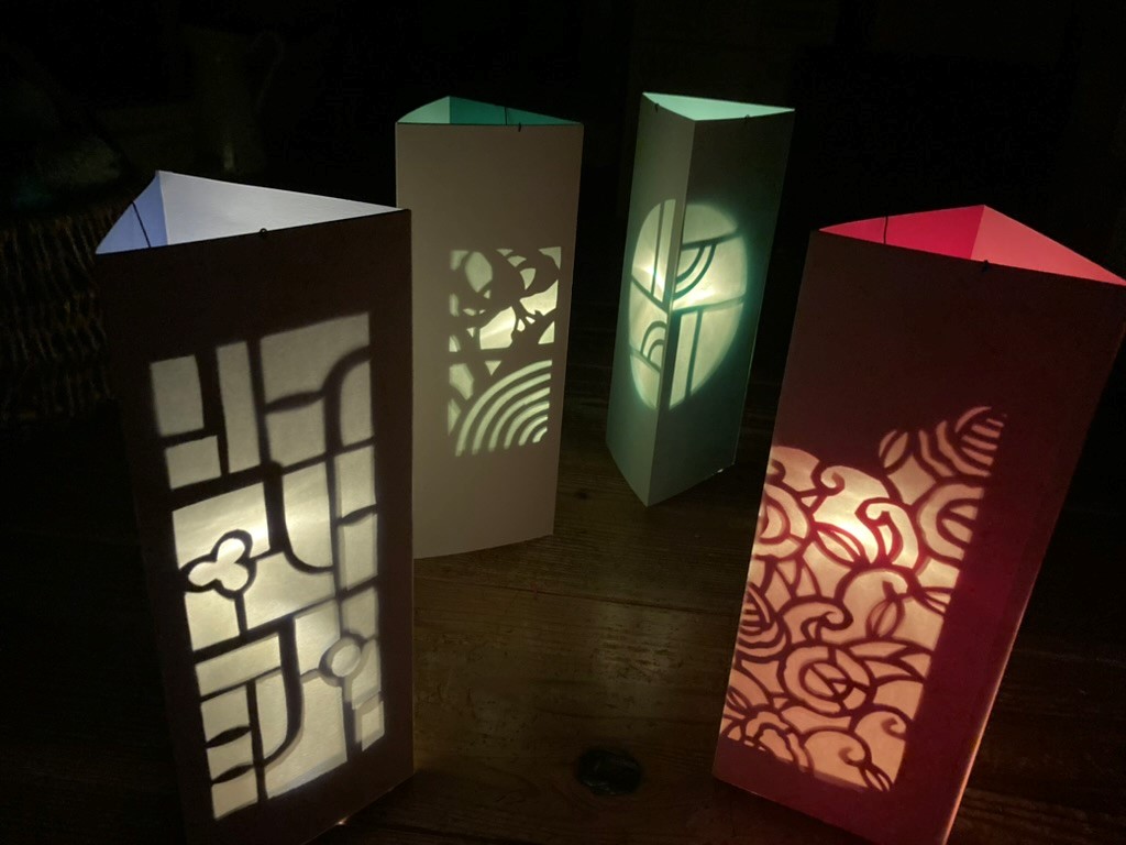 Make lights using patterns from the building