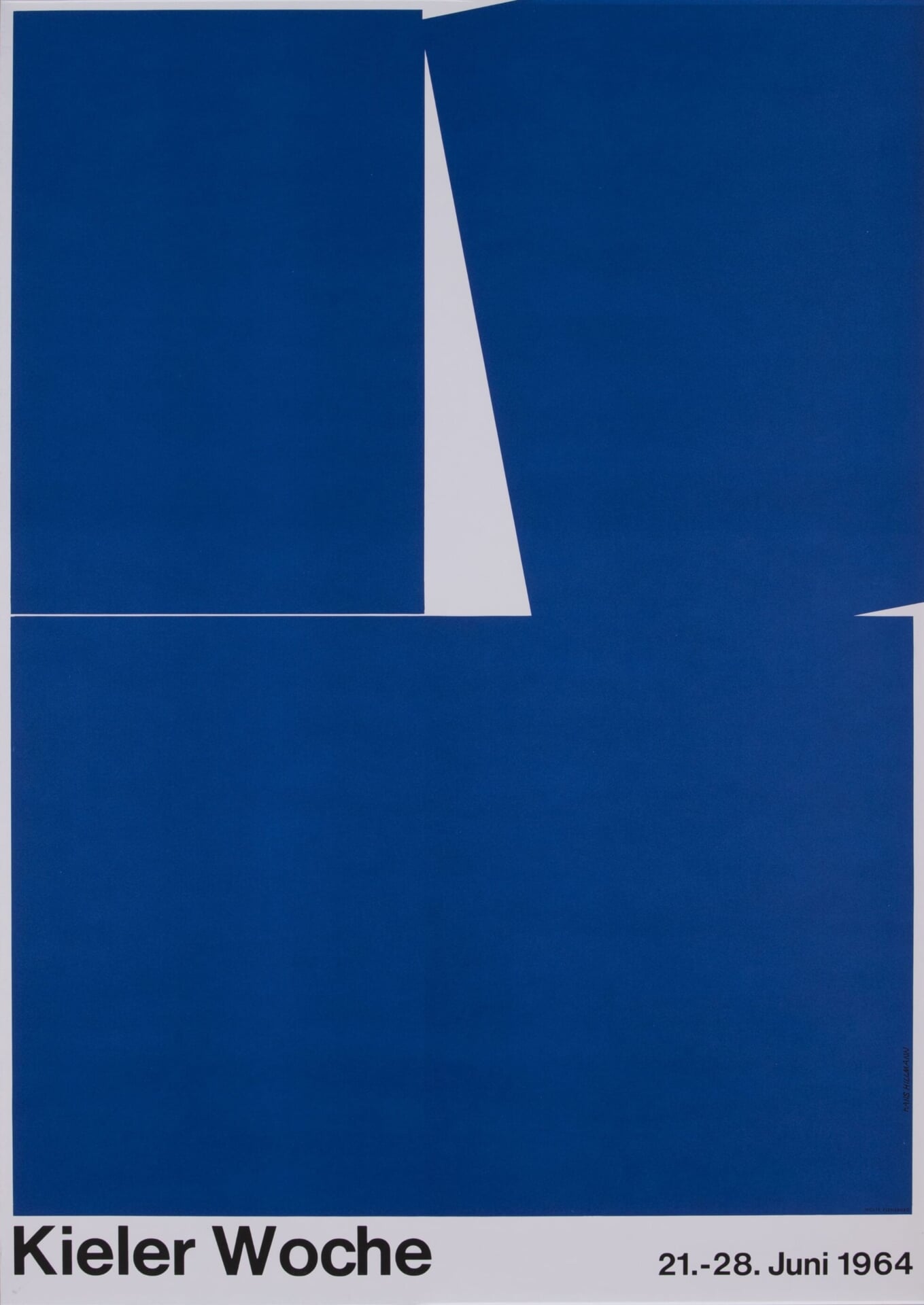 Hans Hillmann, Kiel Week 1964, 1964, poster, A5 collection Düsseldorf ©Marlies Rosa-Hillmann