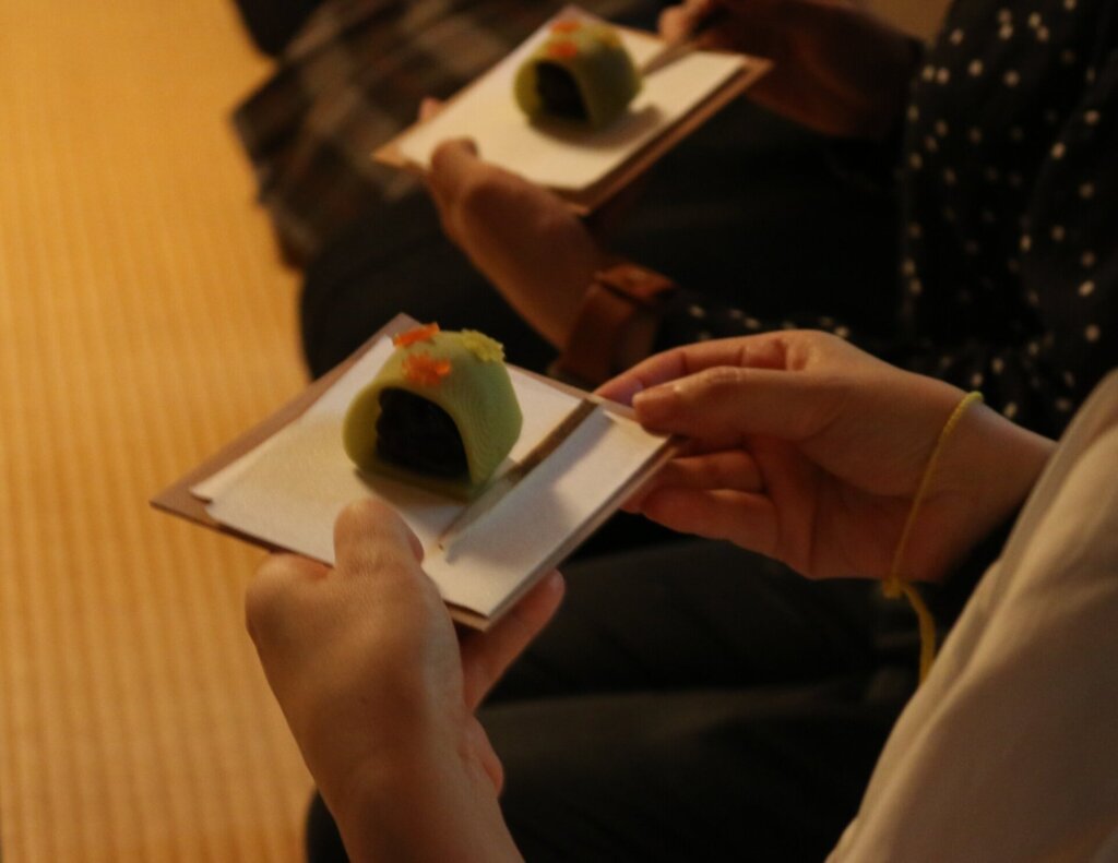 2024年秋の呈茶の主菓子
