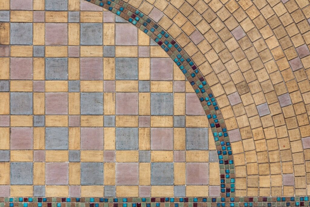 本館 妃殿下居間バルコニータイル