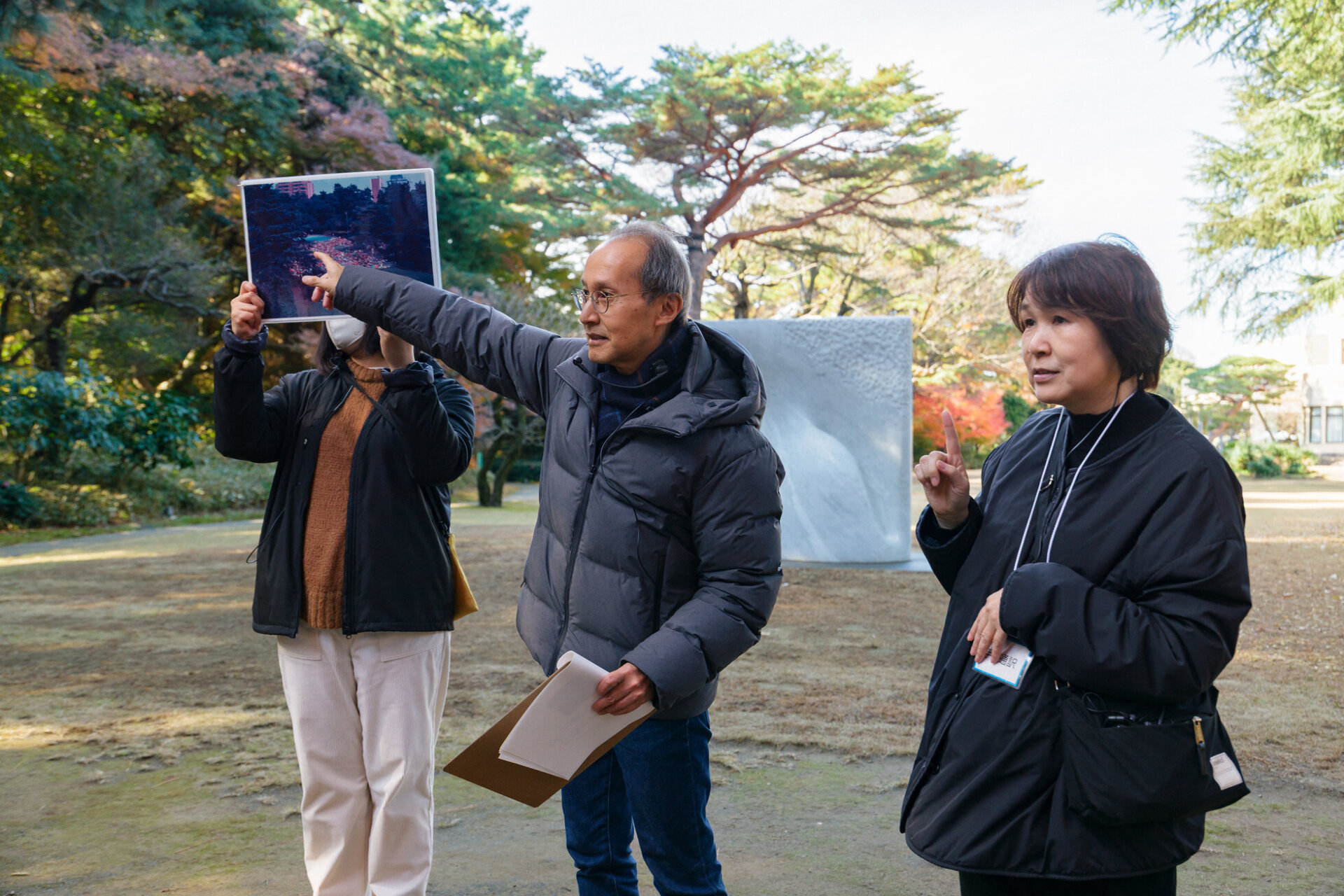 庭園ツアーの様子