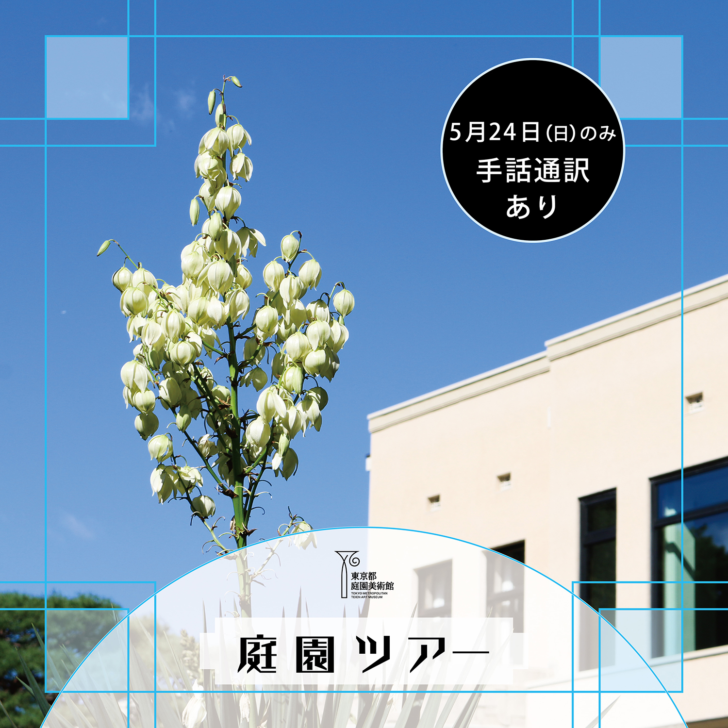 庭園ツアー　5月24日（日）のみ手話通訳あり